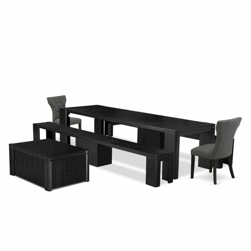 6-Piece Dining Room Table Set A Rectangular Kitchen Table