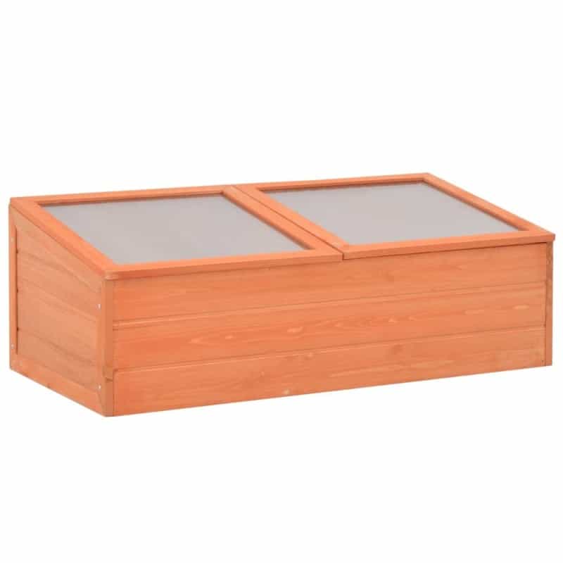 Greenhouse Natural Wood Wood And Pc Board 39.4 X 19.7 X 13.4 In