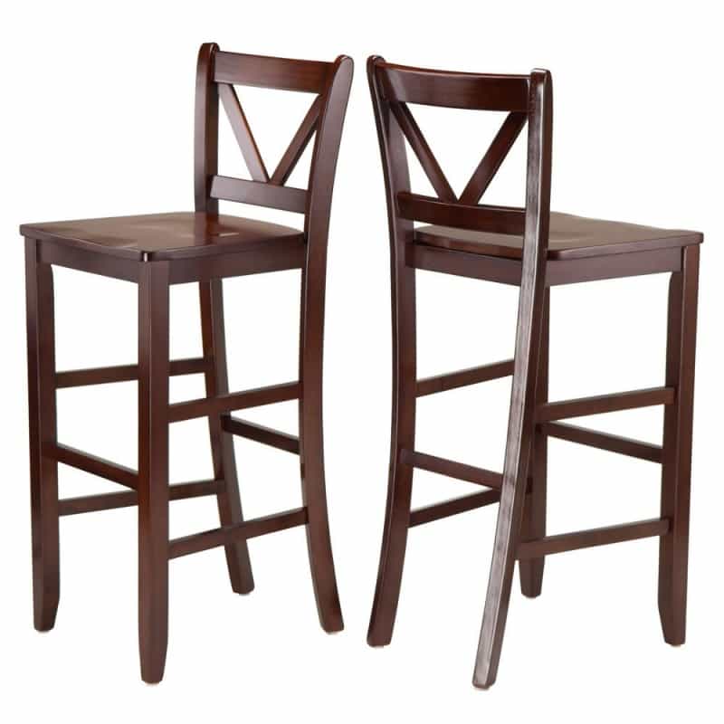 Victor 2-Pc 29" V Back Bar Stools