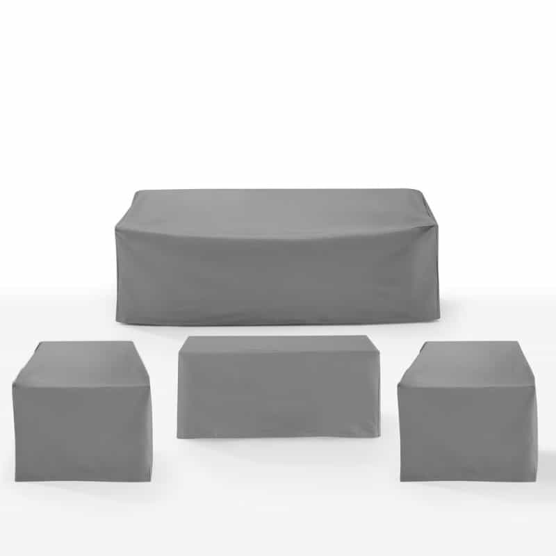 4Pc Outdoor Furniture Cover Set - 2 Chairs, 1 Sofa, & 1 Coffee Table