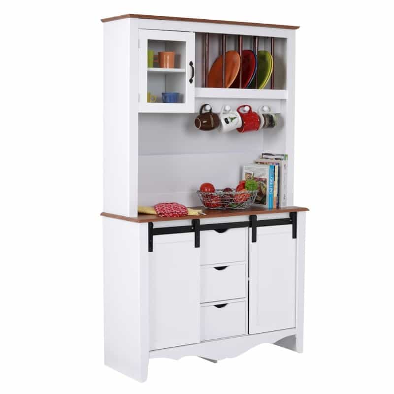 Countryside Sliding Barn Door Buffet And Hutch