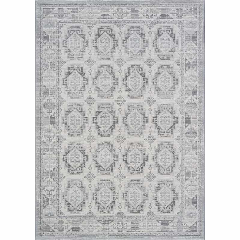 Essentials Whispers Ivory, Gray, And Beige Polypropylene Area Rug, 7'9" X 10'6"