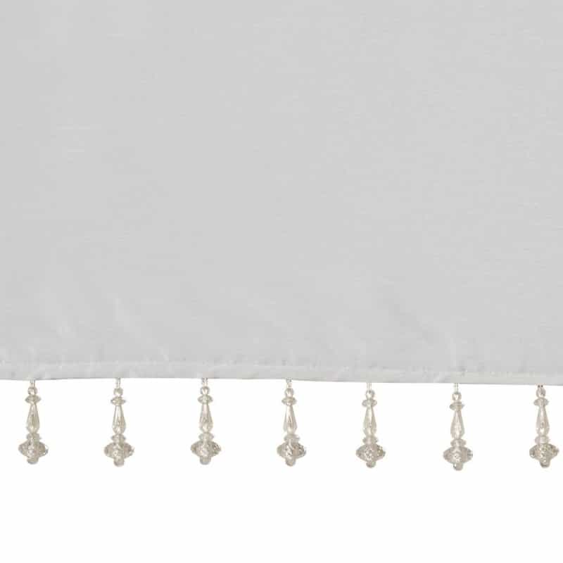 Lightweight Faux Silk Valance With Beads