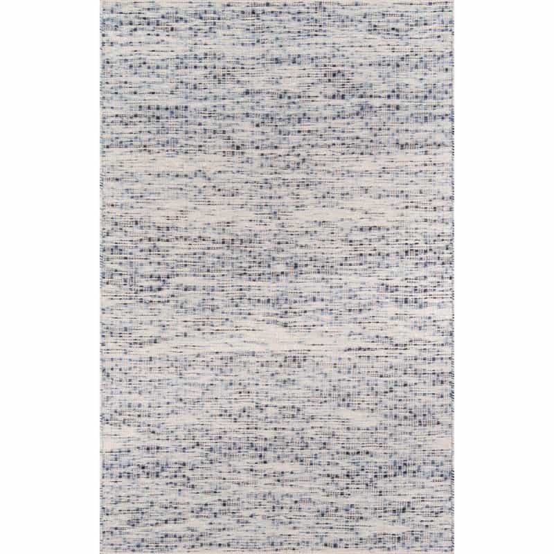 Contemporary Rectangle Area Rug, Blue, 3'9" X 5'9"