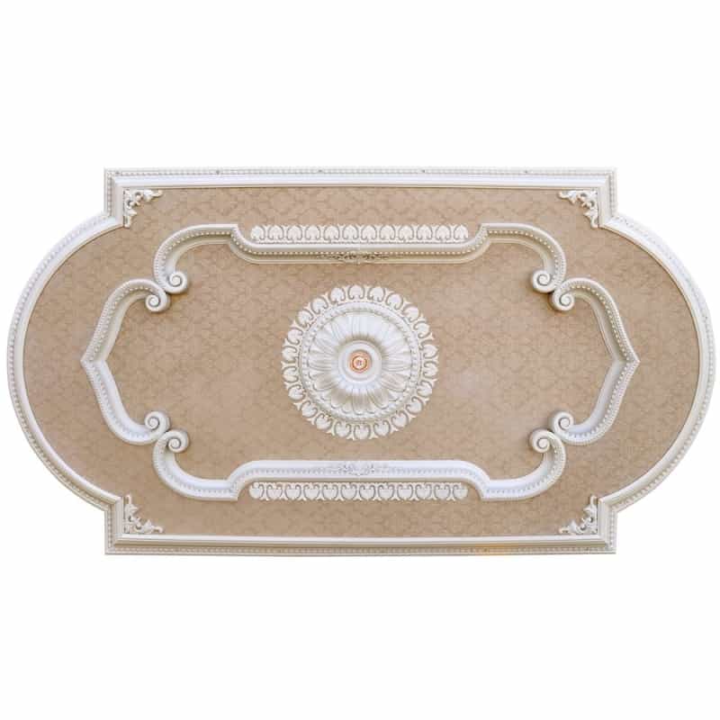 Blanco Rectangular Chandelier Ceiling Medallion 94 Inches
