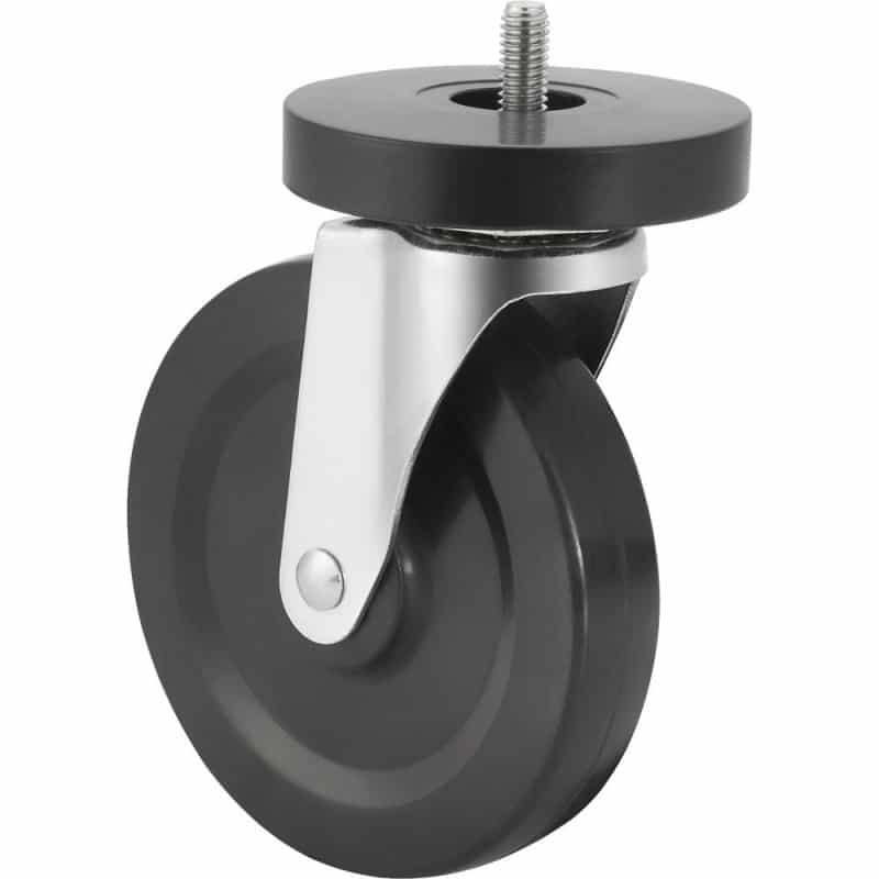 Lorell Industrial Wire Shelving Caster Kit - 4" Diameter - Black - 1 Set