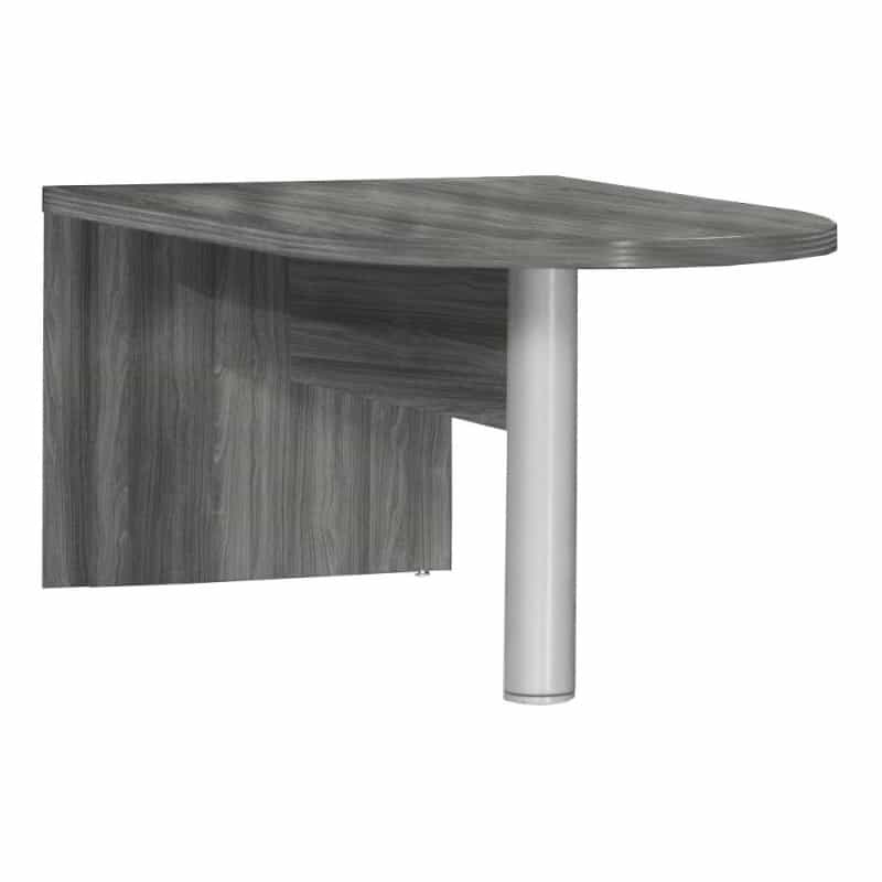 72" Freestanding Peninsula, Gray Steel