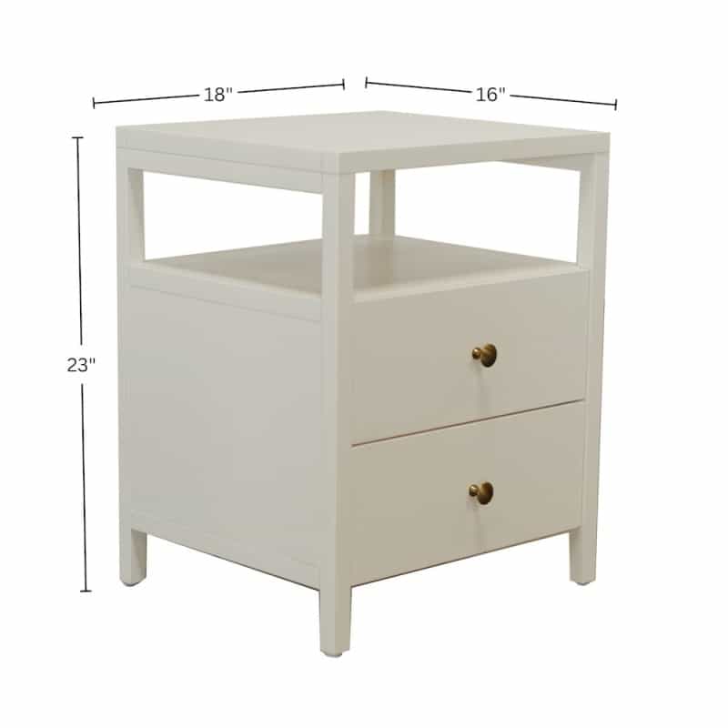 Avery End Table, Coconut Milk