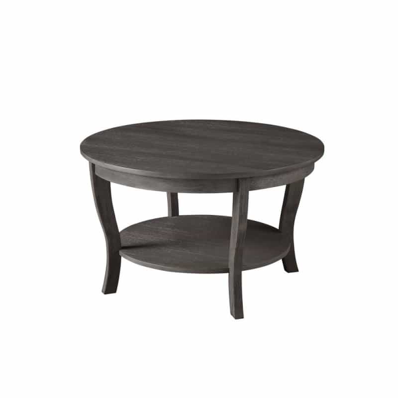 American Heritage Round Coffee Table With Shelf