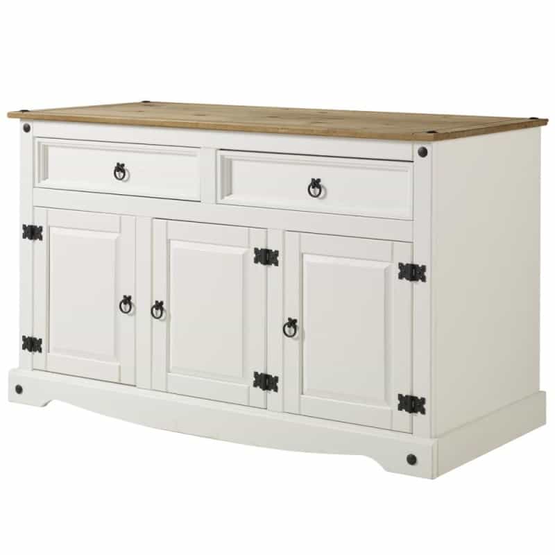 Model Cow916 Cottage Series Wood Buffet Sideboard In Corona Snow