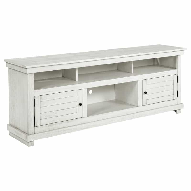 Payne 70-Inch Tv Stand Media Console Distressed White