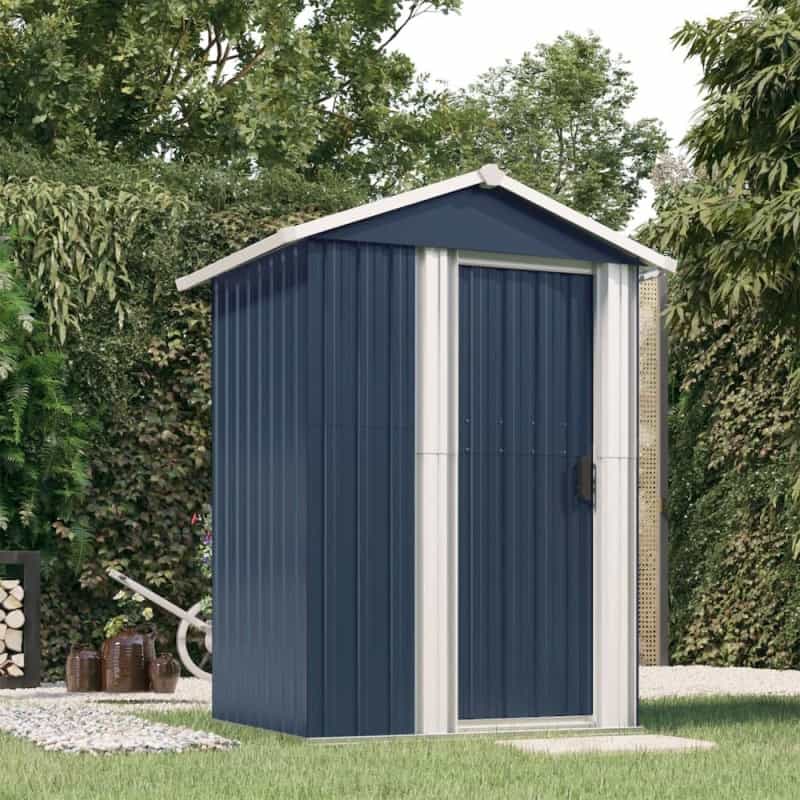 Garden Shed Anthracite Galvanized Steel Medium Garden Shed