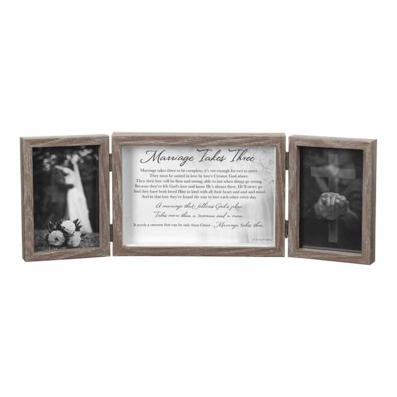 Triple Photo Frame Marriage Takes Three