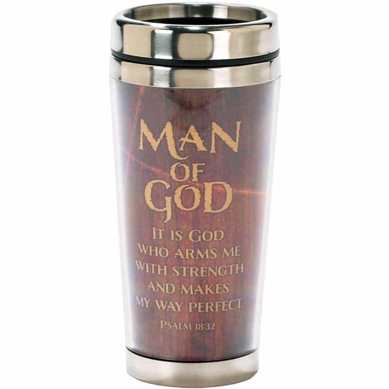 Man Of God Psalm 18:32 Travel Mug