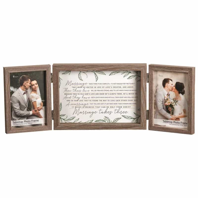 Triple Photoframe Marriage Takes 3