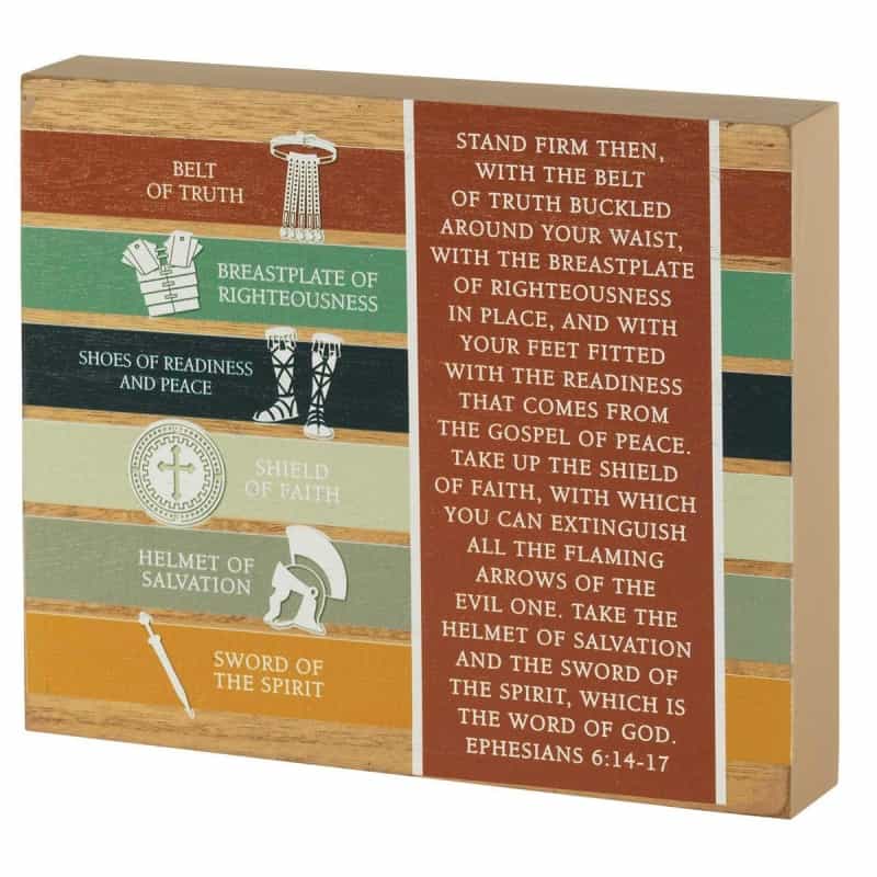 Tabletop Plaque Full Armor Of God 10X8