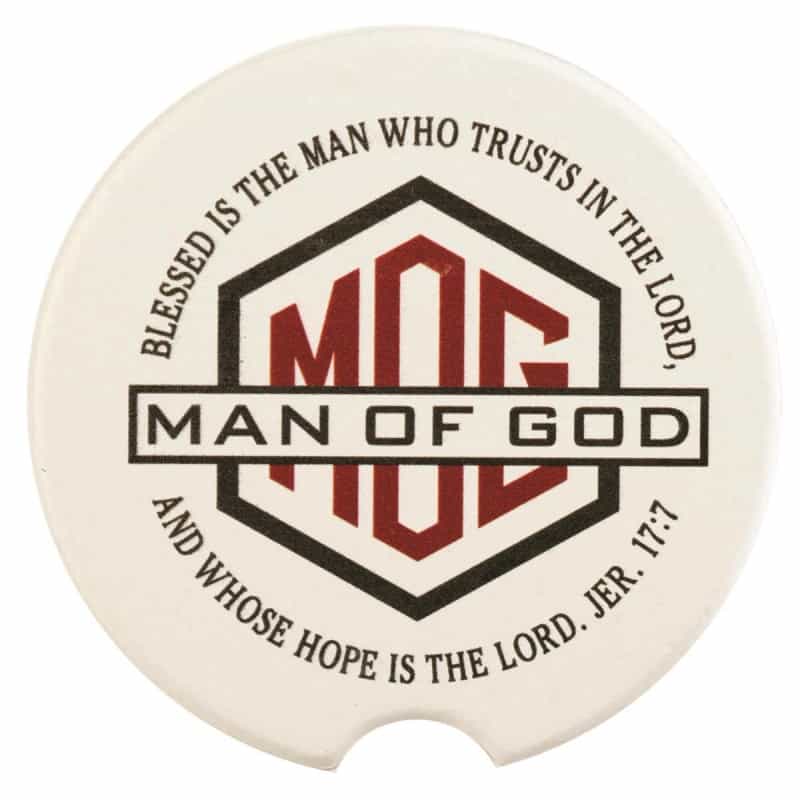 Car Coasters Man Of God 2-Pack