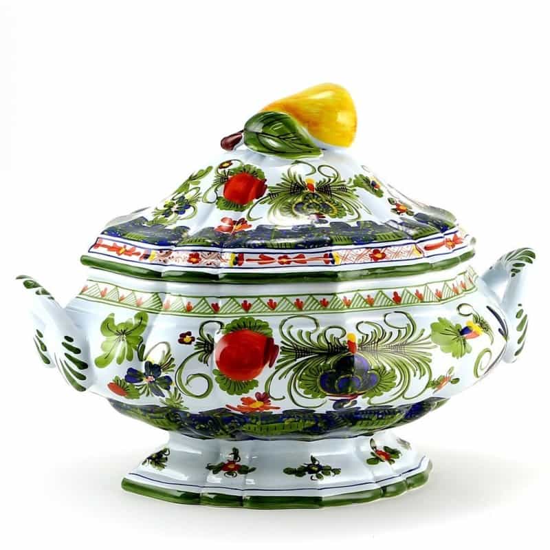 Faenza-Carnation: Soup Tureen