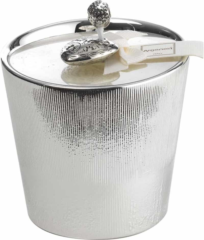 Argenesi Italy Apollo Silver Plated Scented Candle
