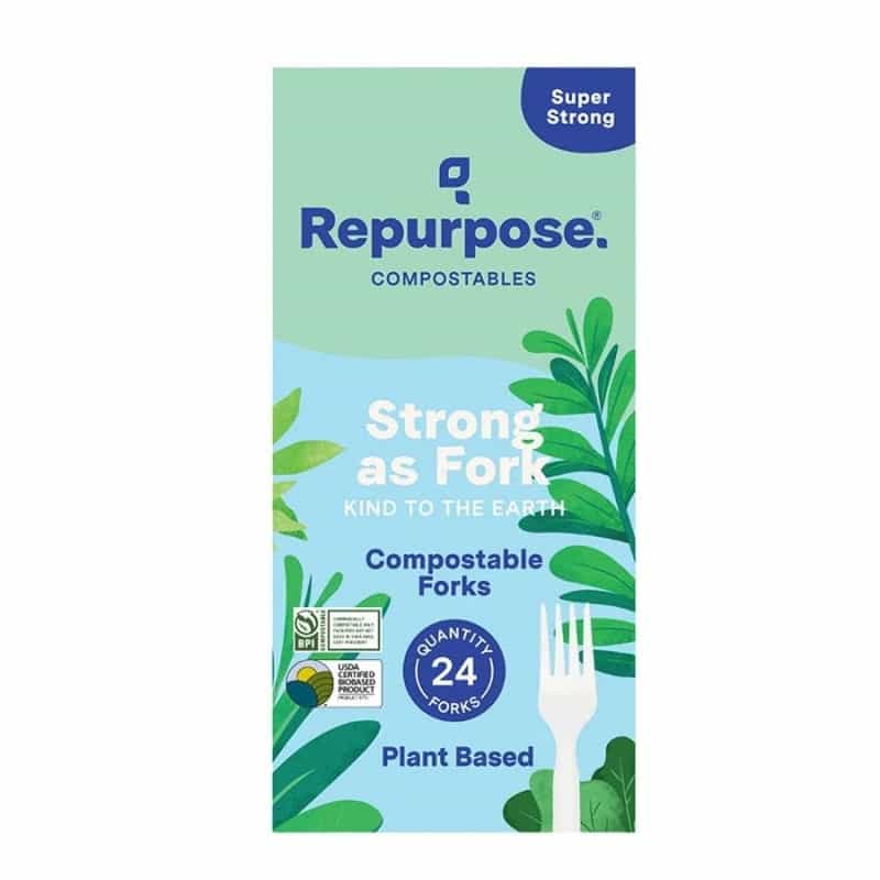 Repurpose Compostable Plastic Forks 24 Count