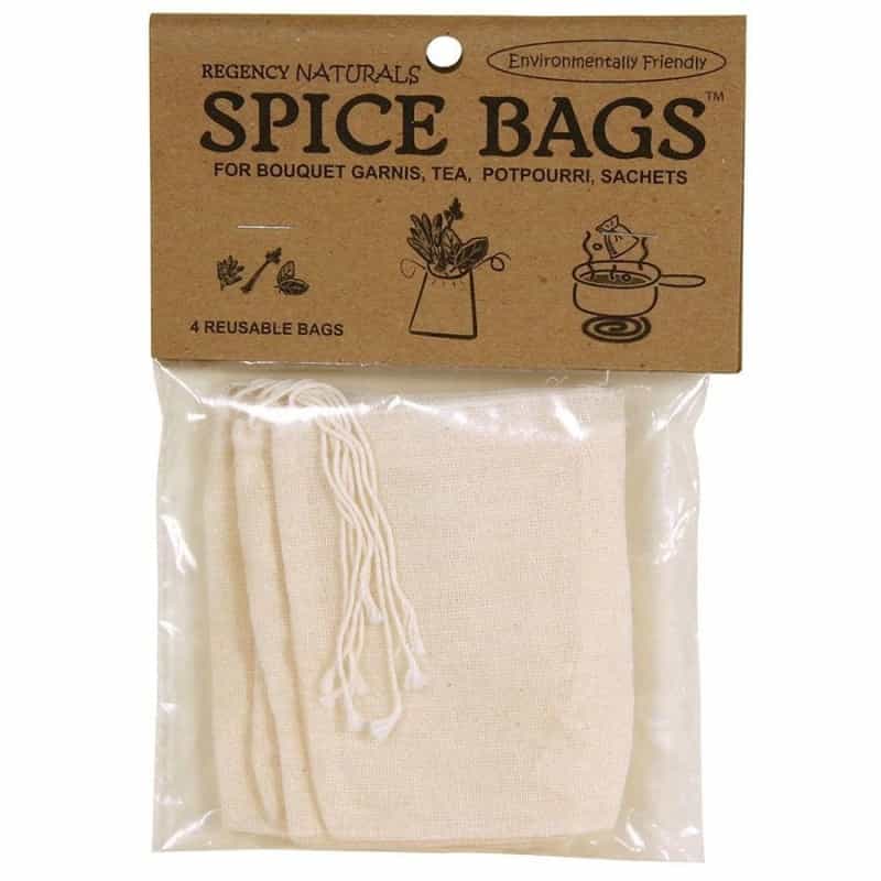 Regency Reusable Spice Bags Spice Bag 7" X 5" 4-Pack