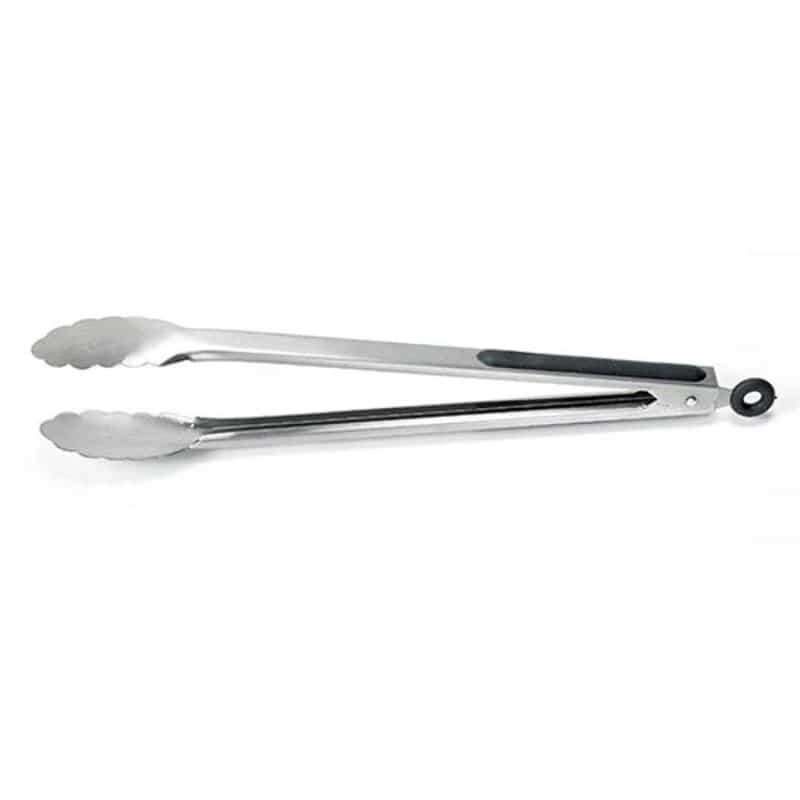 Cutlery Pro Black Stainless Steel Food Tongs 9"