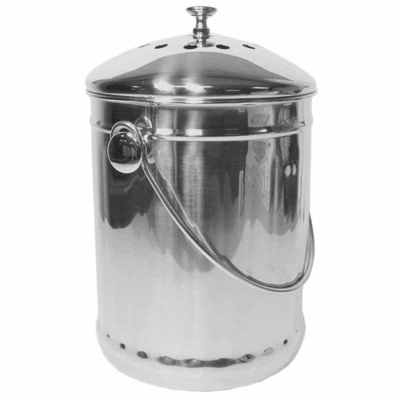 Stainless Steel Compost Pail 1 Gallon
