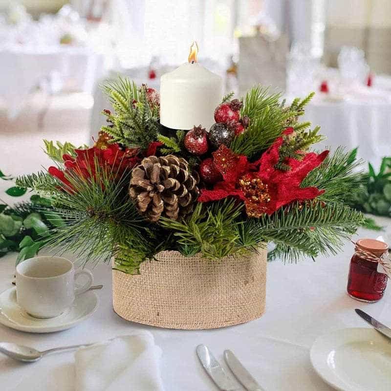 Ferrisland Christmas déCor Candle Holder – Xmas Themed Candle Holder