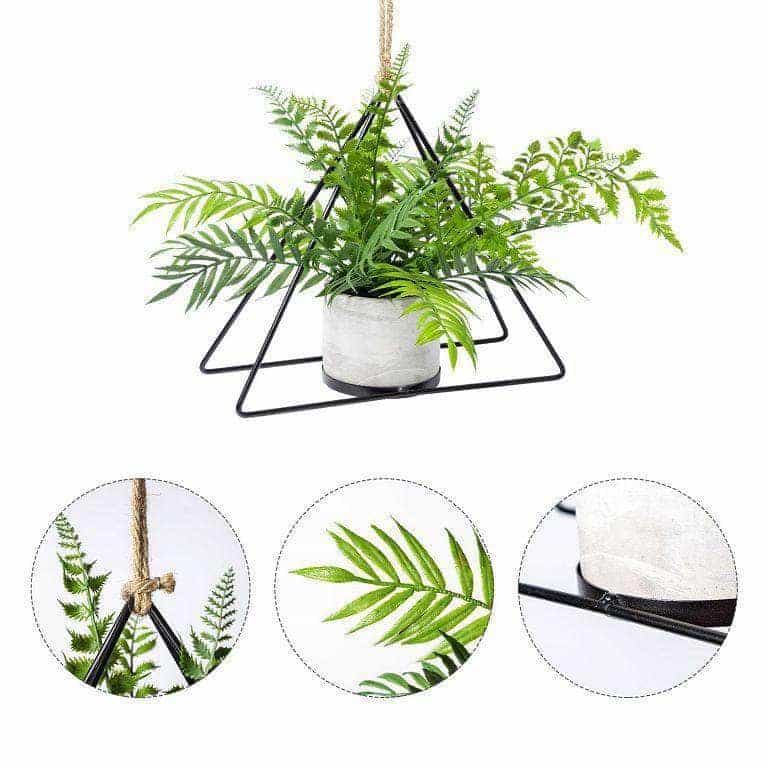 Ferrisland® Abstract Garden Black Obsidian Planter