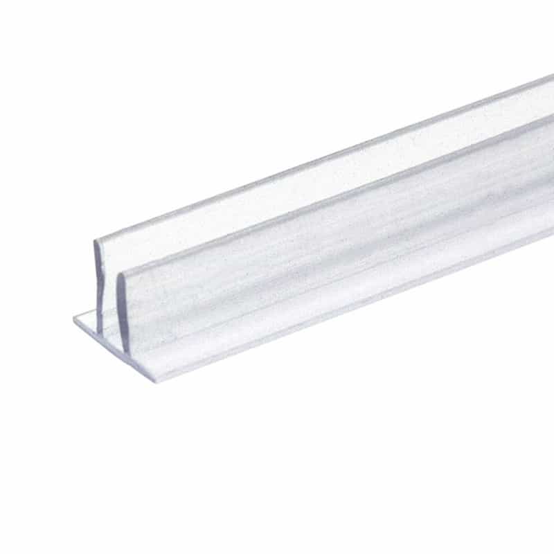 Fhc Clear Vinyl Double Fin Seal 5/16" Maximum Gap With Pre-Applied Tape - Compare To Sdtdft2, Dfspt