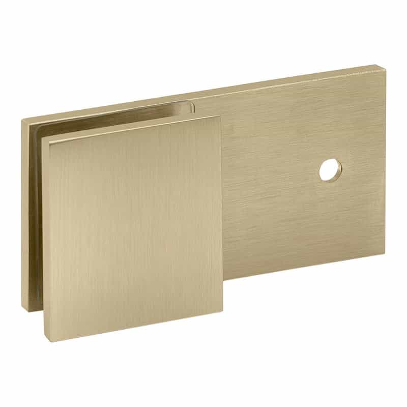 – Glass Simple Wall-Mount Y In-Line Clamp, Square Profile