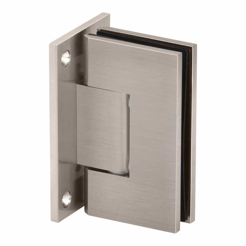 – Glass Simple Verona Wall-Mount Shower Door Hinge, Full Back Plate, Square Profile