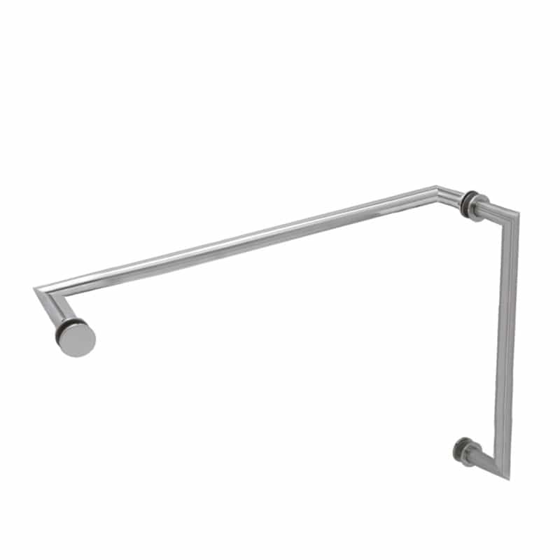 Fhc 8" X 18" Mitered Pull/Towel Bar Combo - Compare To Mt8x18, Tbm818c