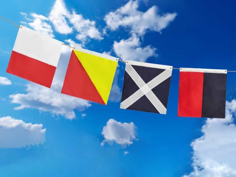 Authentic Letter T Nautical Alphabet Navy Code Signal Flag 24" - Outdoor Use