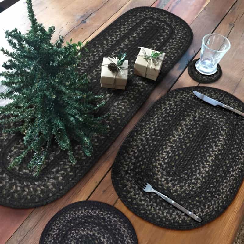 Jet Black Jute Stair Tread