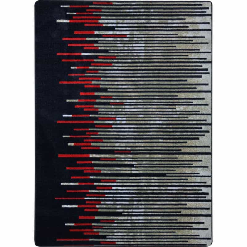 Nightlife 5'4" X 7'8" Area Rug In Color Garnet
