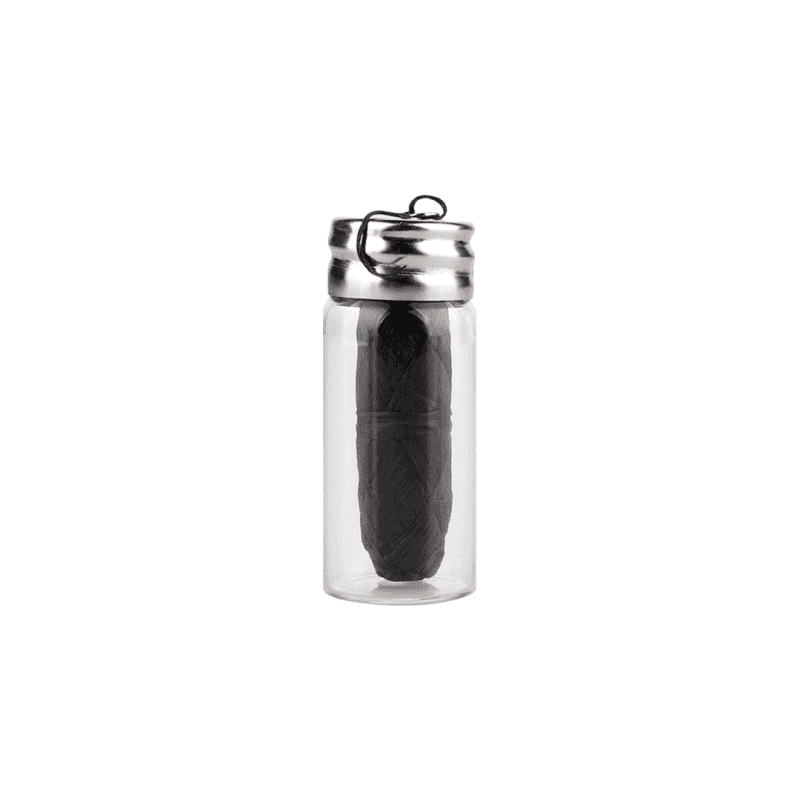 Charcoal Dental Floss In Glass Bottle