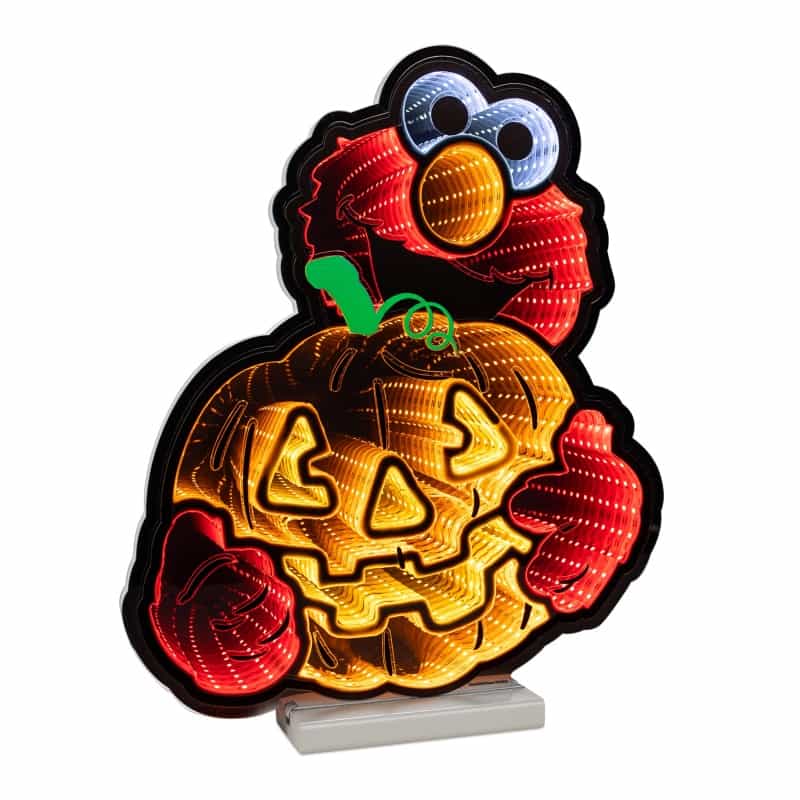 Sesame Street Elmo With Pumpkin Ekkolight 16”H Acrylic Ul Plug