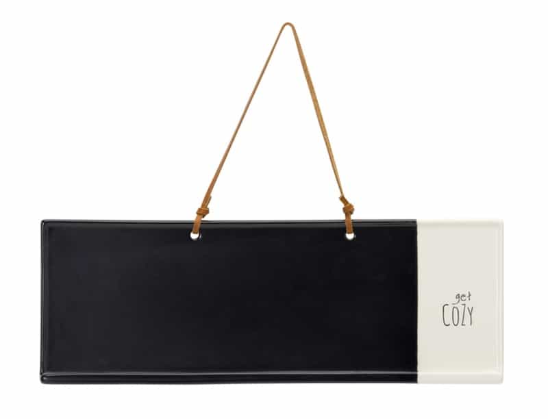 Get Cozy Memo/Chalkboard (Set Of 4) 14.25" X 5"H Stoneware