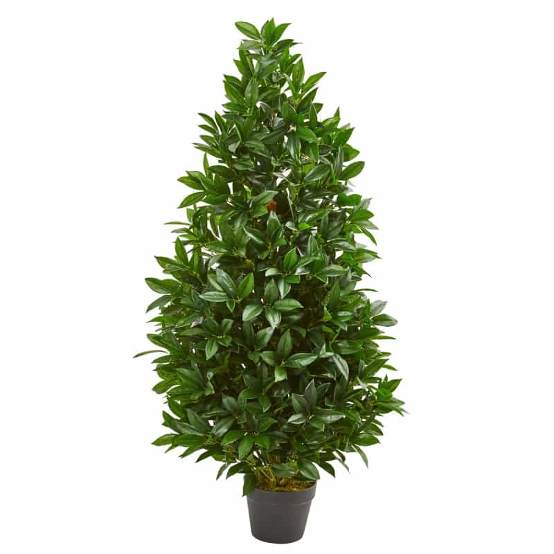 4’ Bay Leaf Artificial Topiary Tree Uv Resistant (Indoor/Outdoor)