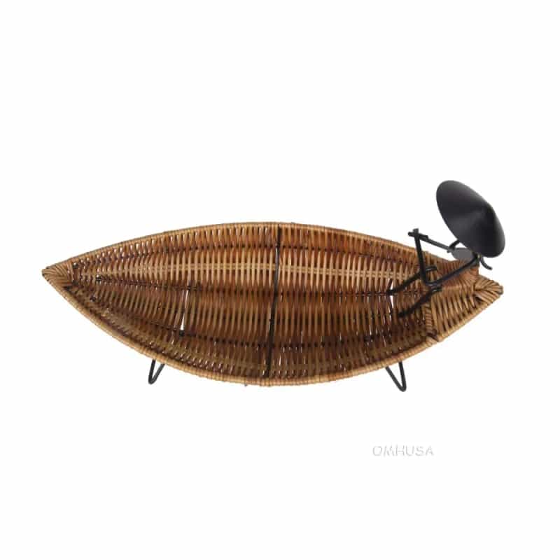 Asian Style Tranquility Boat Basket