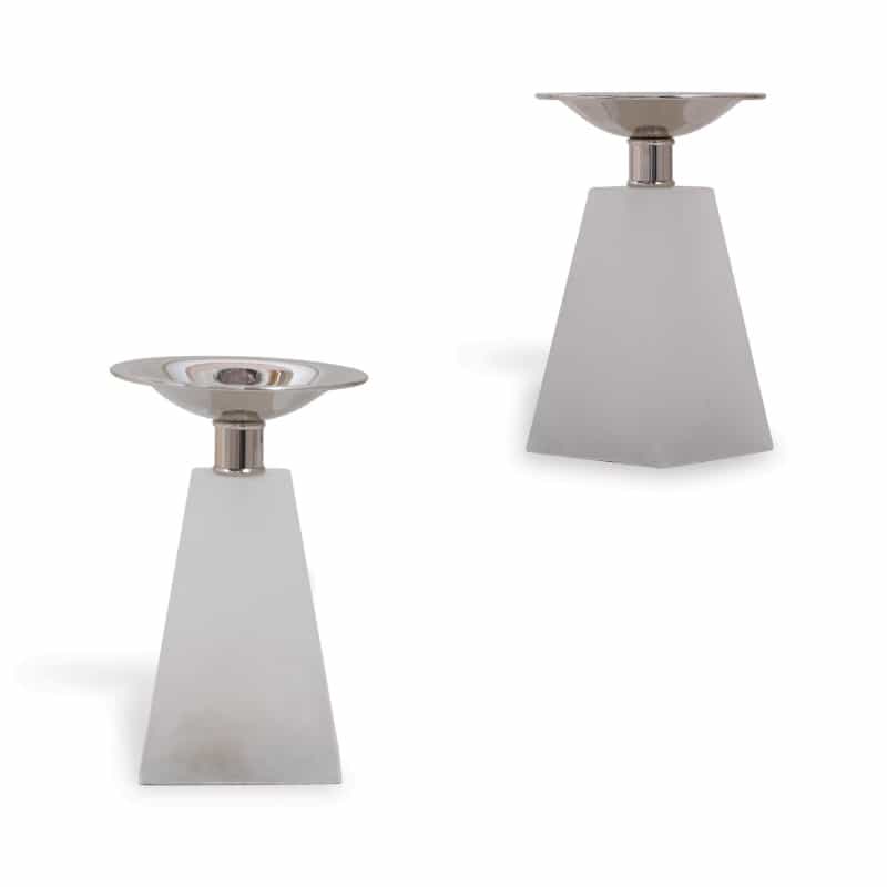 Cairo Alabaster Candleholder--Set/2