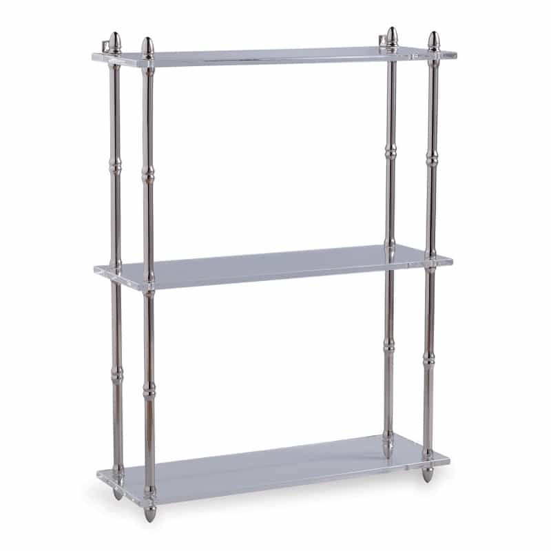 Carmel Nickel/Lucite Shelf Wide