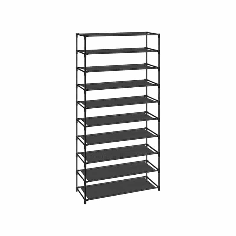 10-Tier Shoe Shelf - Black