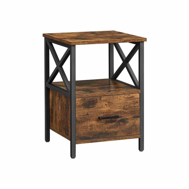 Open Shelf Bedside Table