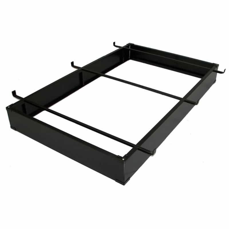 Twin / Twin Xl Hotel Style Metal Bed Base Bed Frame In Espresso - 6-Inch High