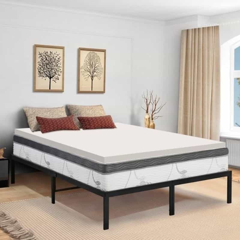 King 2-Inch Thick Plush High Density Foam Mattress Topper Pad - Medium Firm