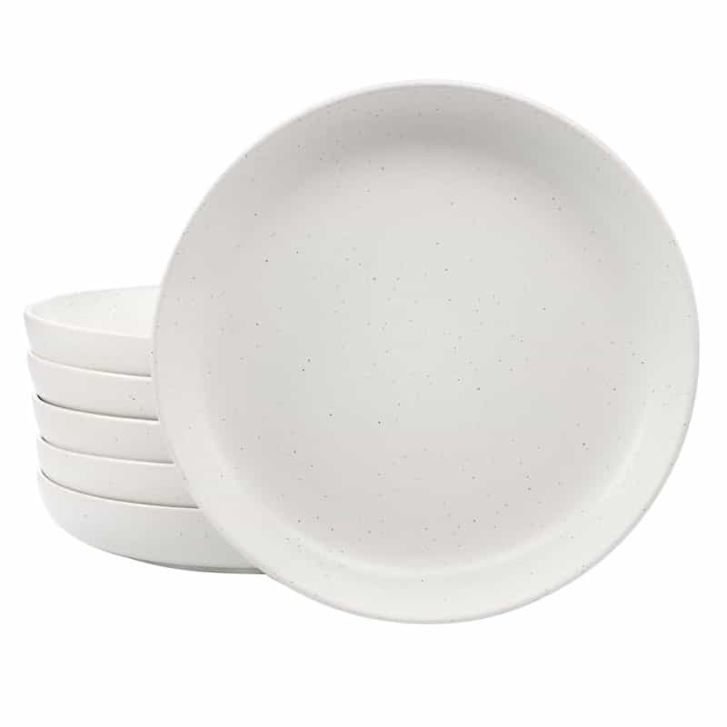 Studio 3B Mio 6 Piece 9.5 Inch Round Stoneware Bowl Set In Sea Salt
