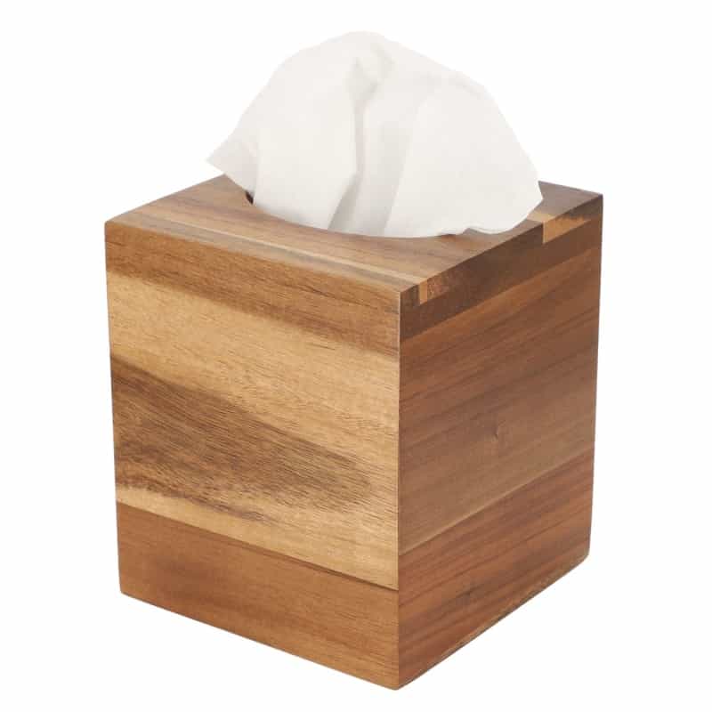 Megachef Acacia Wood Tissue Box Holder