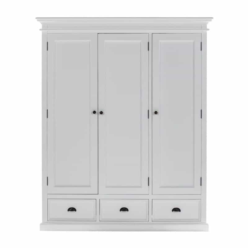 62" Off White Solid Wood Frame Standard Curio Cabinet With Six Shelves